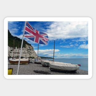 Beer Beach Jurassic Coast Devon England Sticker